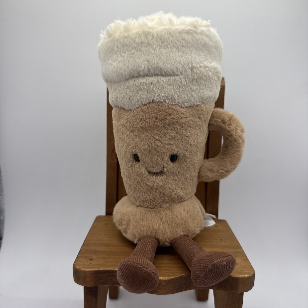 Jellycat Amusables Coffee-To-Go Plush Latte Coffee Cup Collectible Retired
